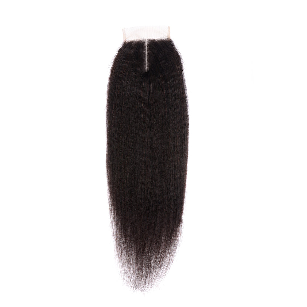Benetress Remy Hair 4x4 Yaki Straight Closure