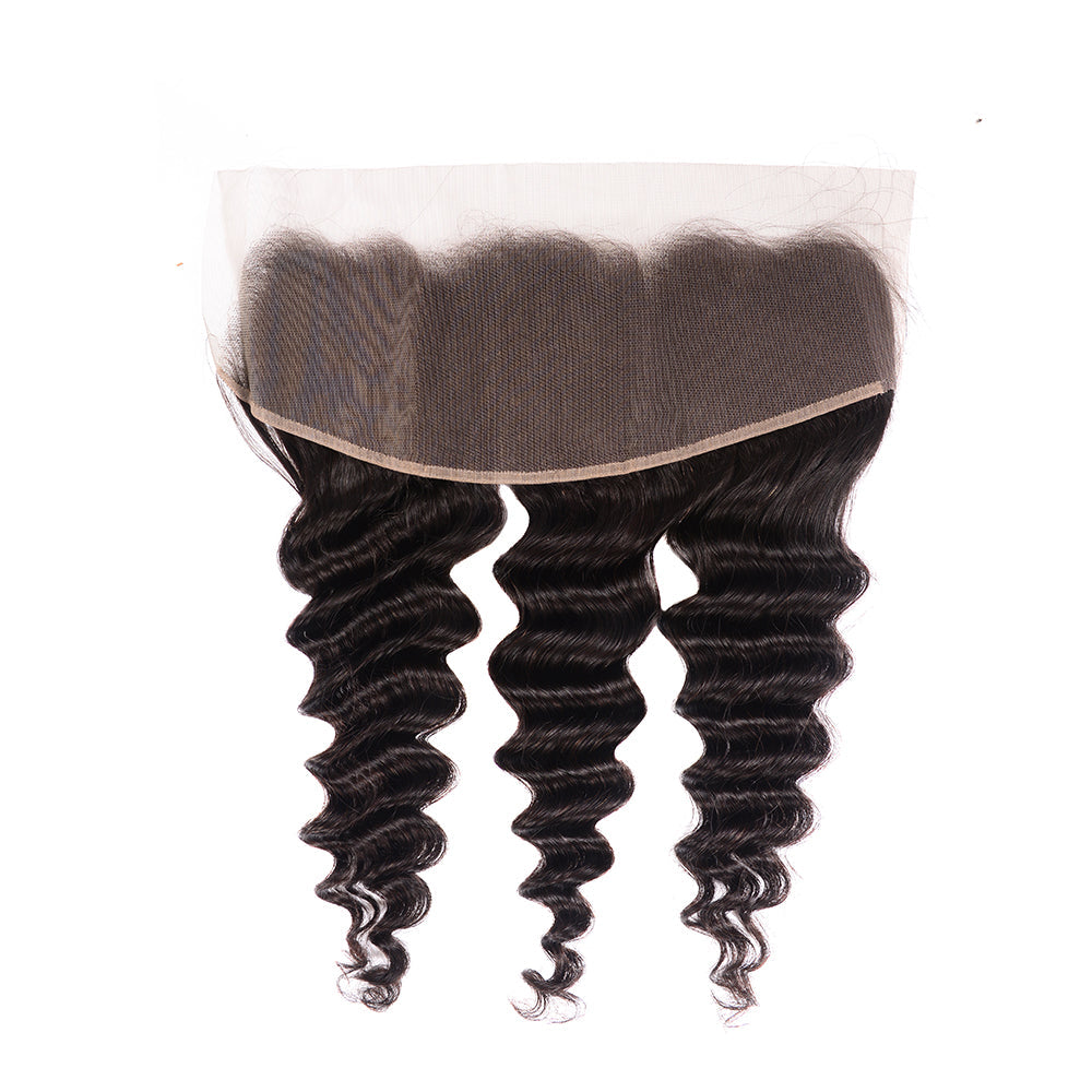 Benetress Remy Hair 13x4 Deep Wave HD Frontal