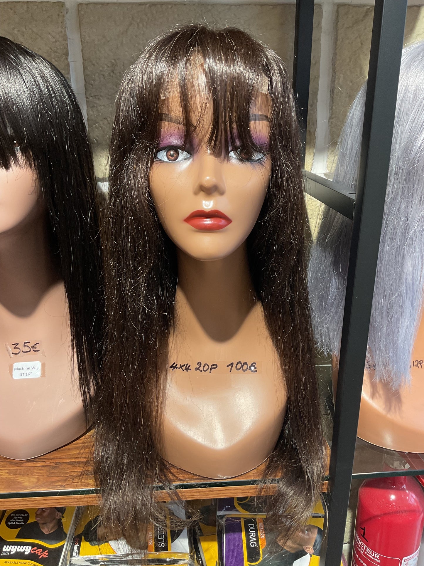 4×4 Closure Wig with Bangs – Straight