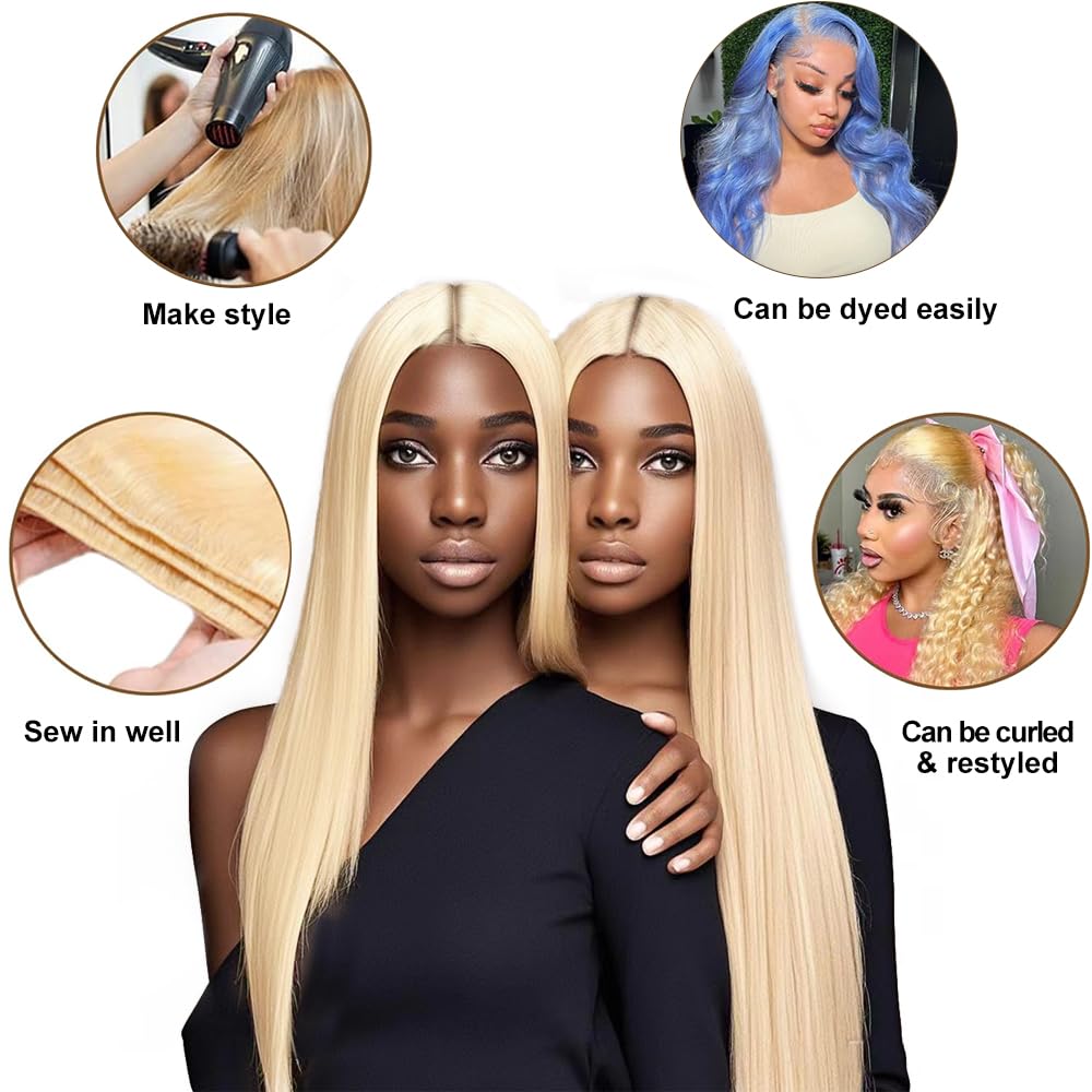 Benetress Remy Hair 613 Straight Bundles Brazilian weaving