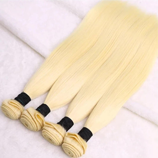 Asian Raw Hair Bundles – Straight – #613 Blonde
