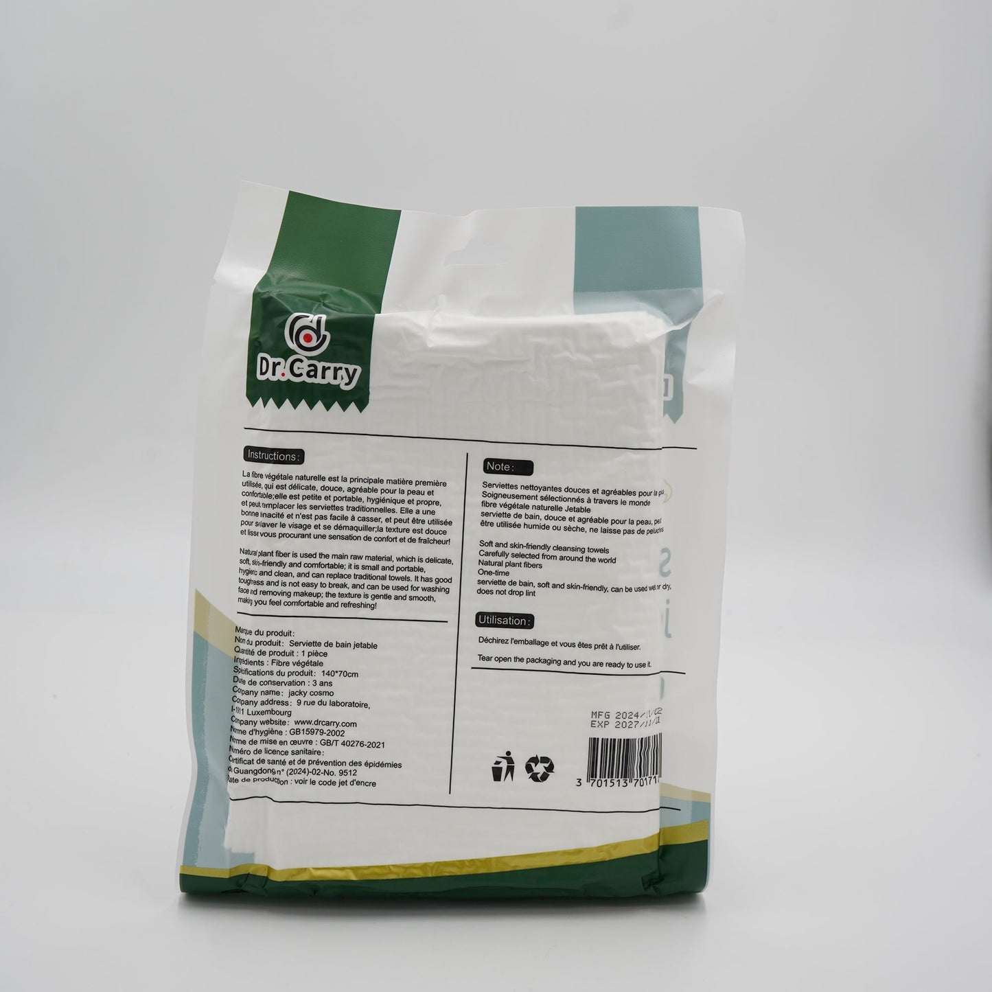 dr. carry Disposable Bath Towel