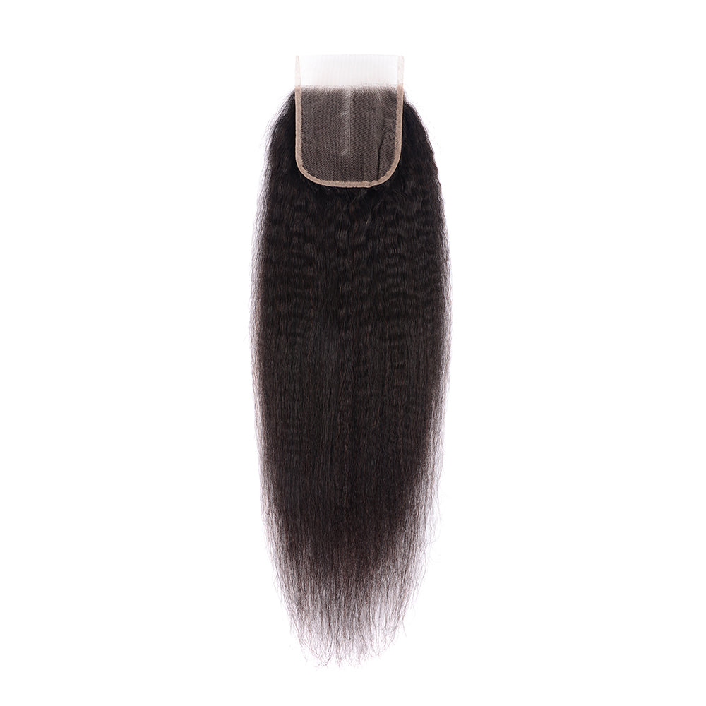 Benetress Remy Hair 4x4 Yaki Straight Closure