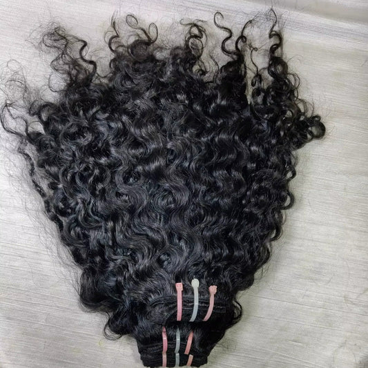 Benetress Natural Black Single Drawn Indian Hair Bundles