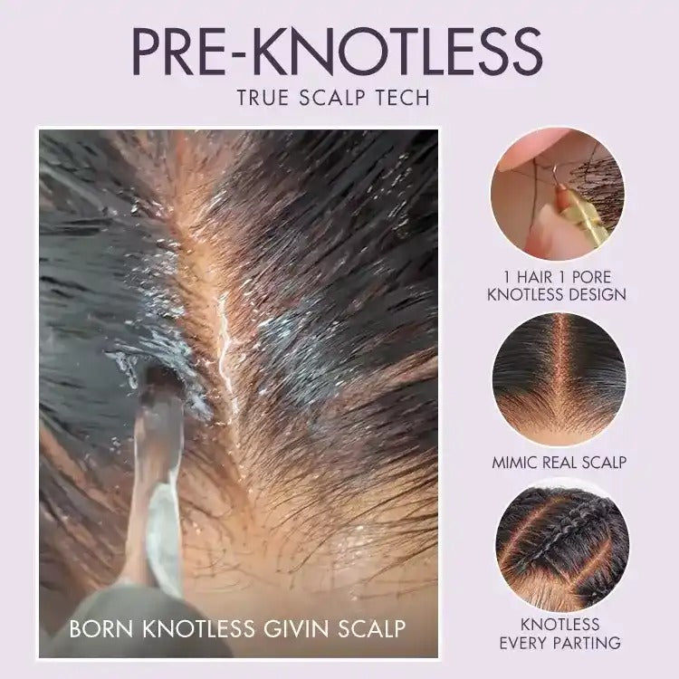 Benetress Natural Black Asian Raw Hair 6x7 HD Lace Closure Straight Human Hair Wig