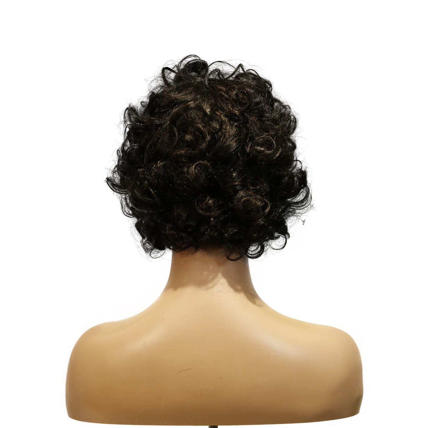 Machine-Made Remy Hair Wig – Natural Black – TC002