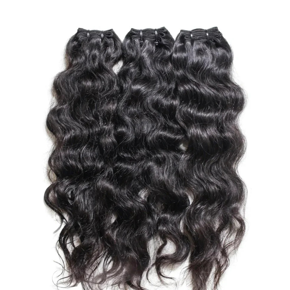 Benetress Natural Black Single Drawn Indian Hair Bundles