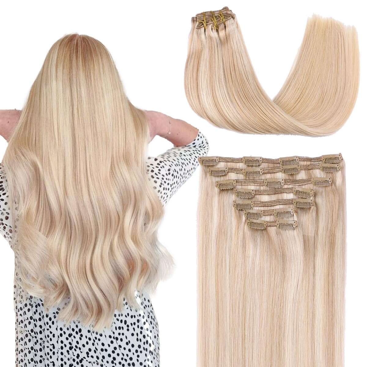 Benetress Asian Raw Hair Straight Clip In Hair Extensions