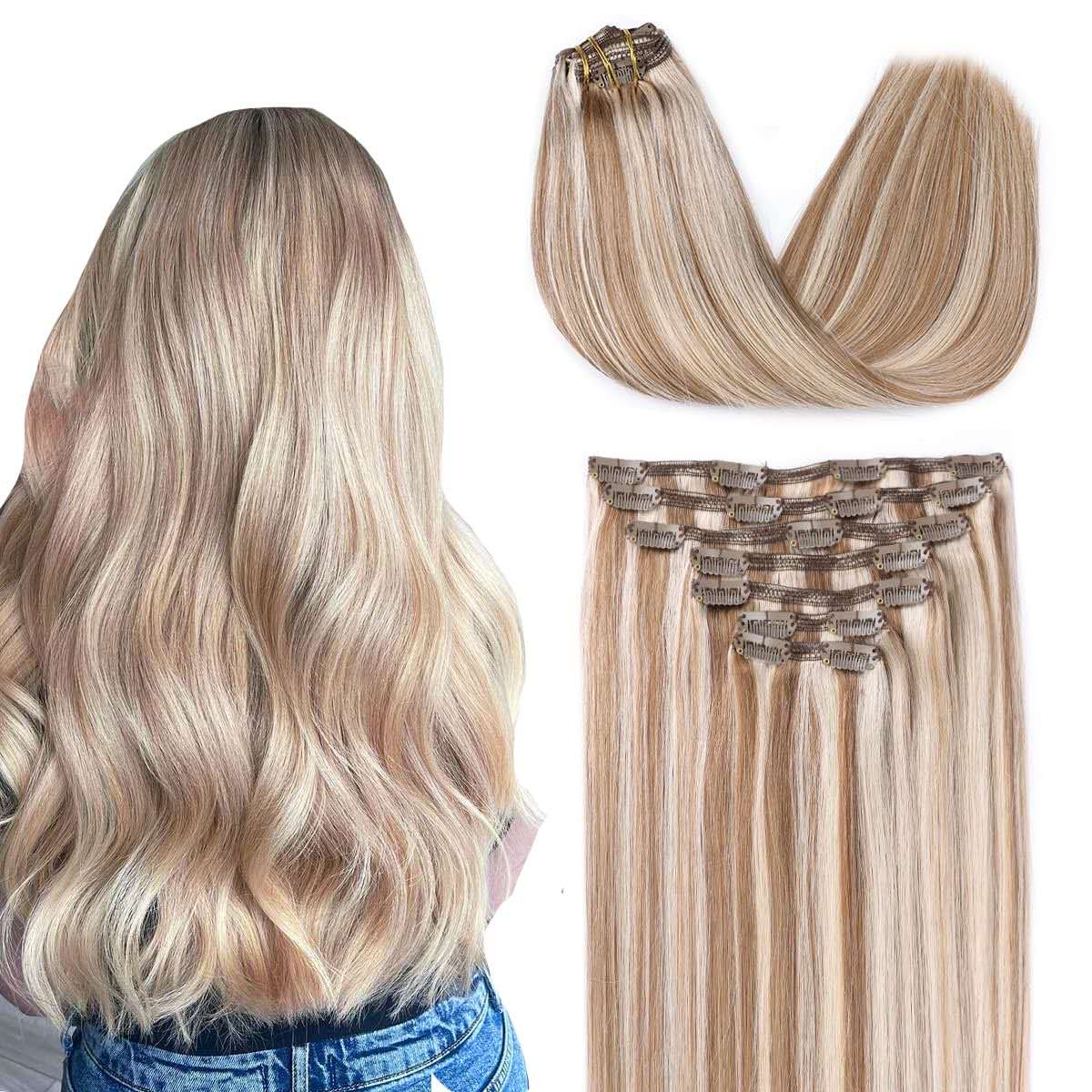 Benetress Asian Raw Hair Straight Clip In Hair Extensions