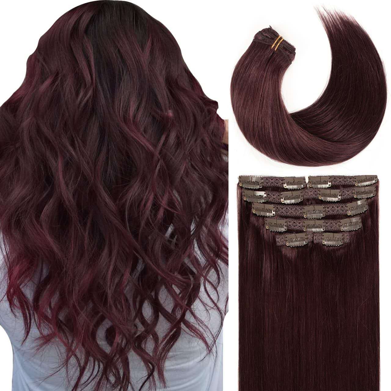 Benetress Asian Raw Hair Straight Clip In Hair Extensions