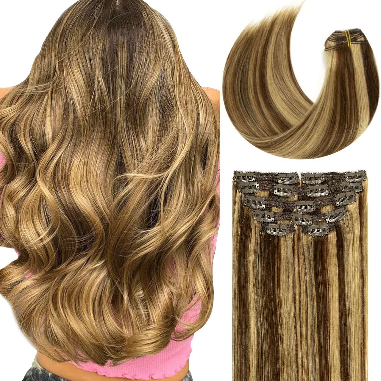 Benetress Asian Raw Hair Straight Clip In Hair Extensions