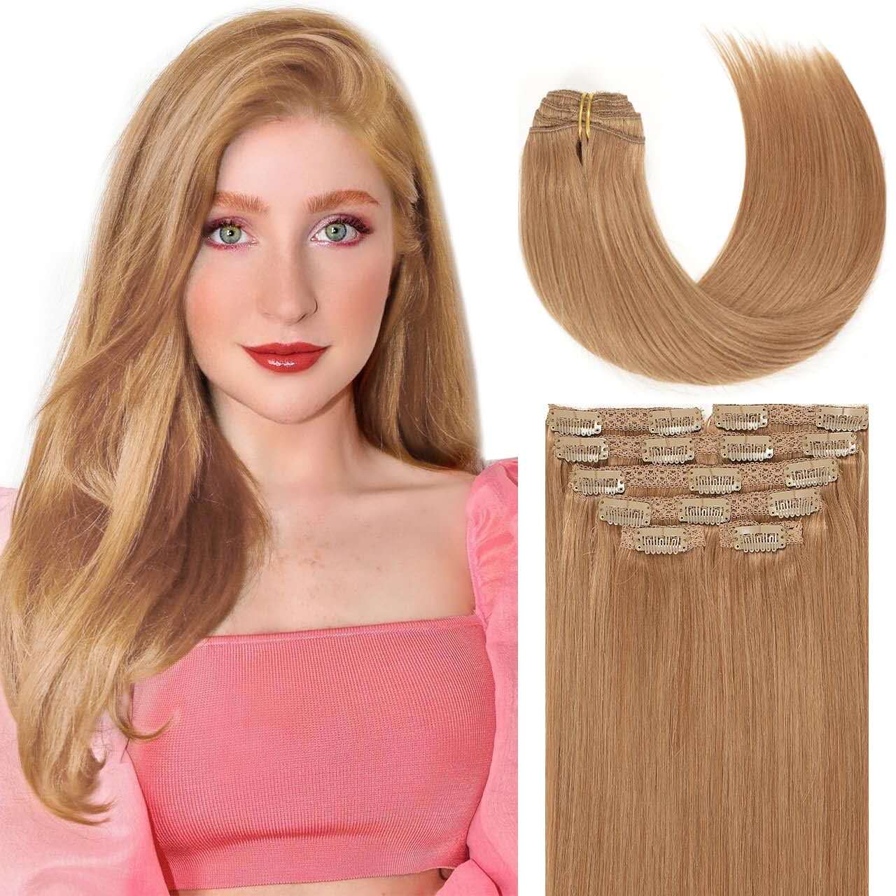 Benetress Asian Raw Hair Straight Clip In Hair Extensions