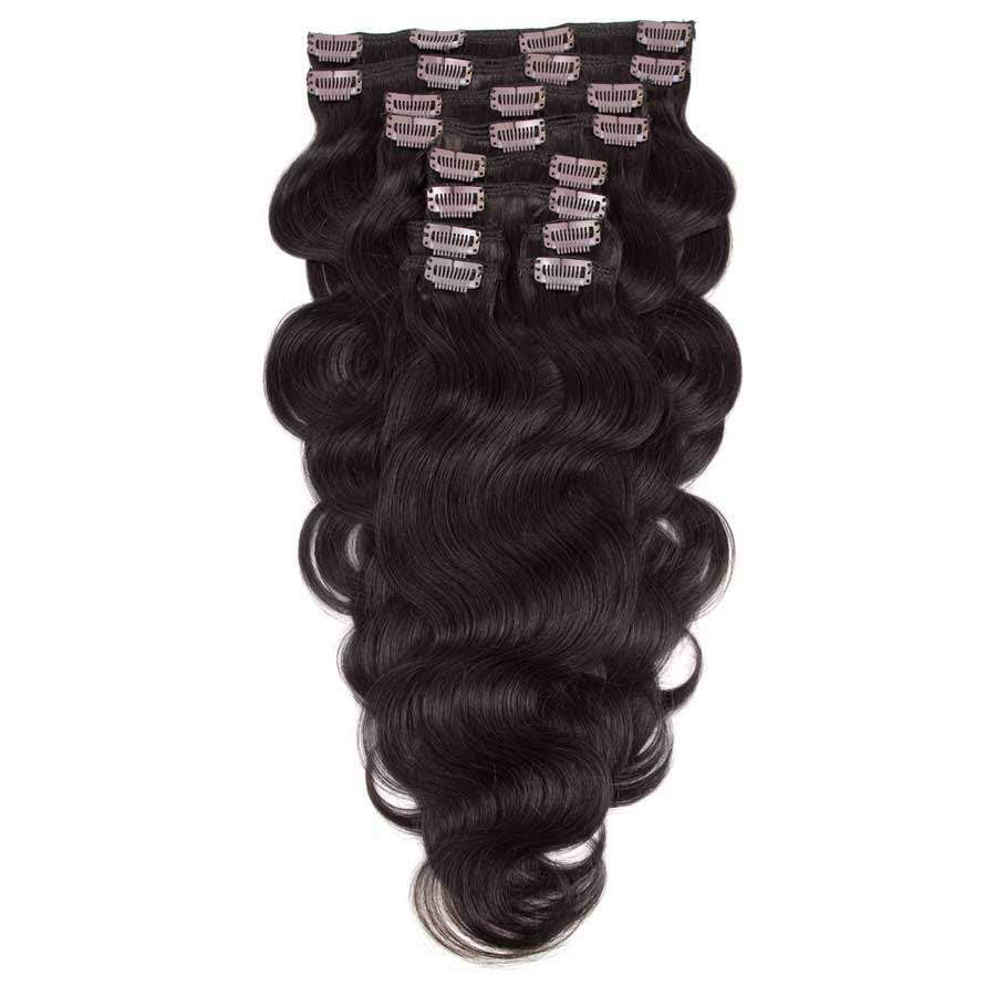 Benetress Asian Raw Hair Straight Clip In Hair Extensions