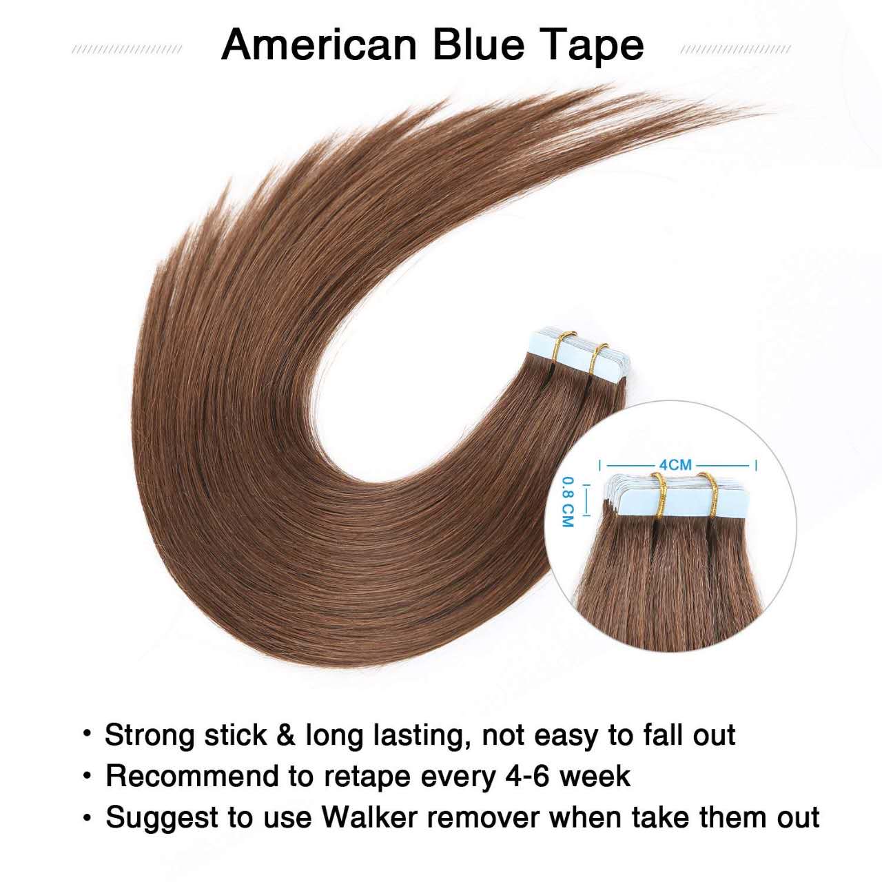 Benetress Asian Raw Hair Tape In Hair Extensions