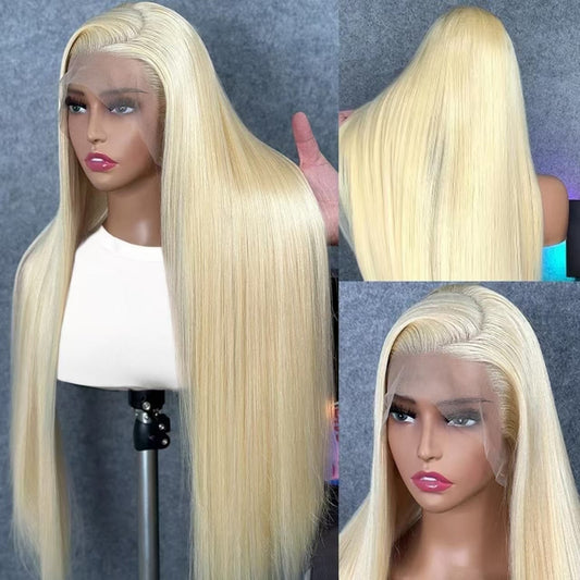 Benetress Asian Raw Hair 13x6 HD Lace Front Wig Staight Human Hair Wig #613