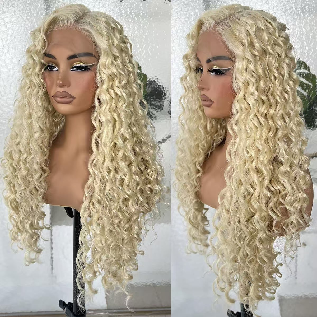 13×4 Lace Front Wig – Deep Wave – #613 Blonde