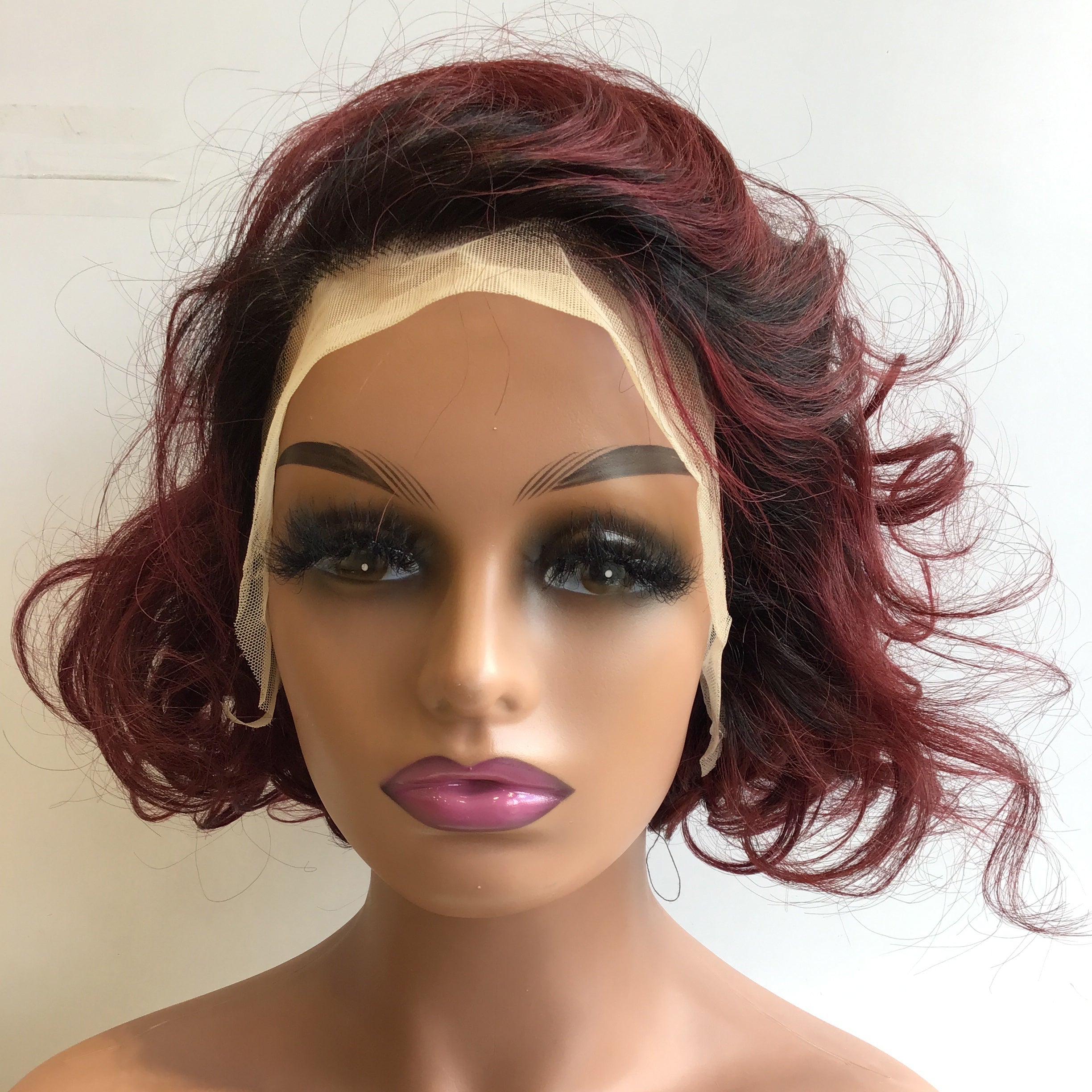 Benetress 13x4 Loose Wave Lace Front Wig Color Remy Hair 8 Inch