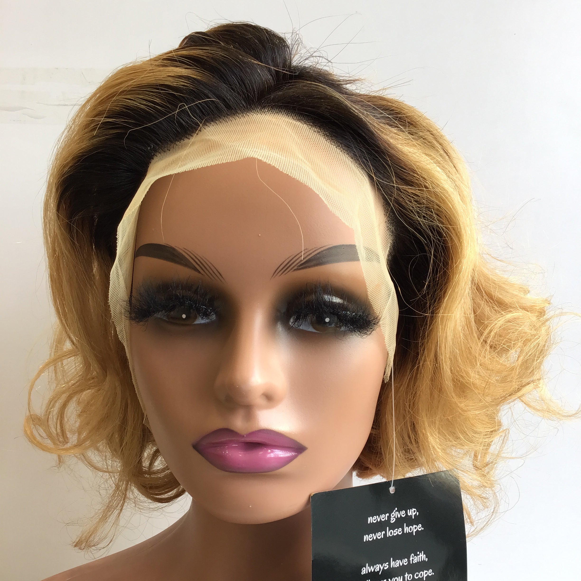 Benetress 13x4 Loose Wave Lace Front Wig Color Remy Hair 8 Inch