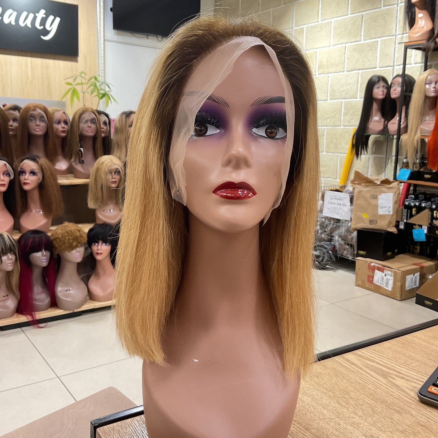 Benetress 13x4 Promo Bob Wig Remy Hair 12 Inch