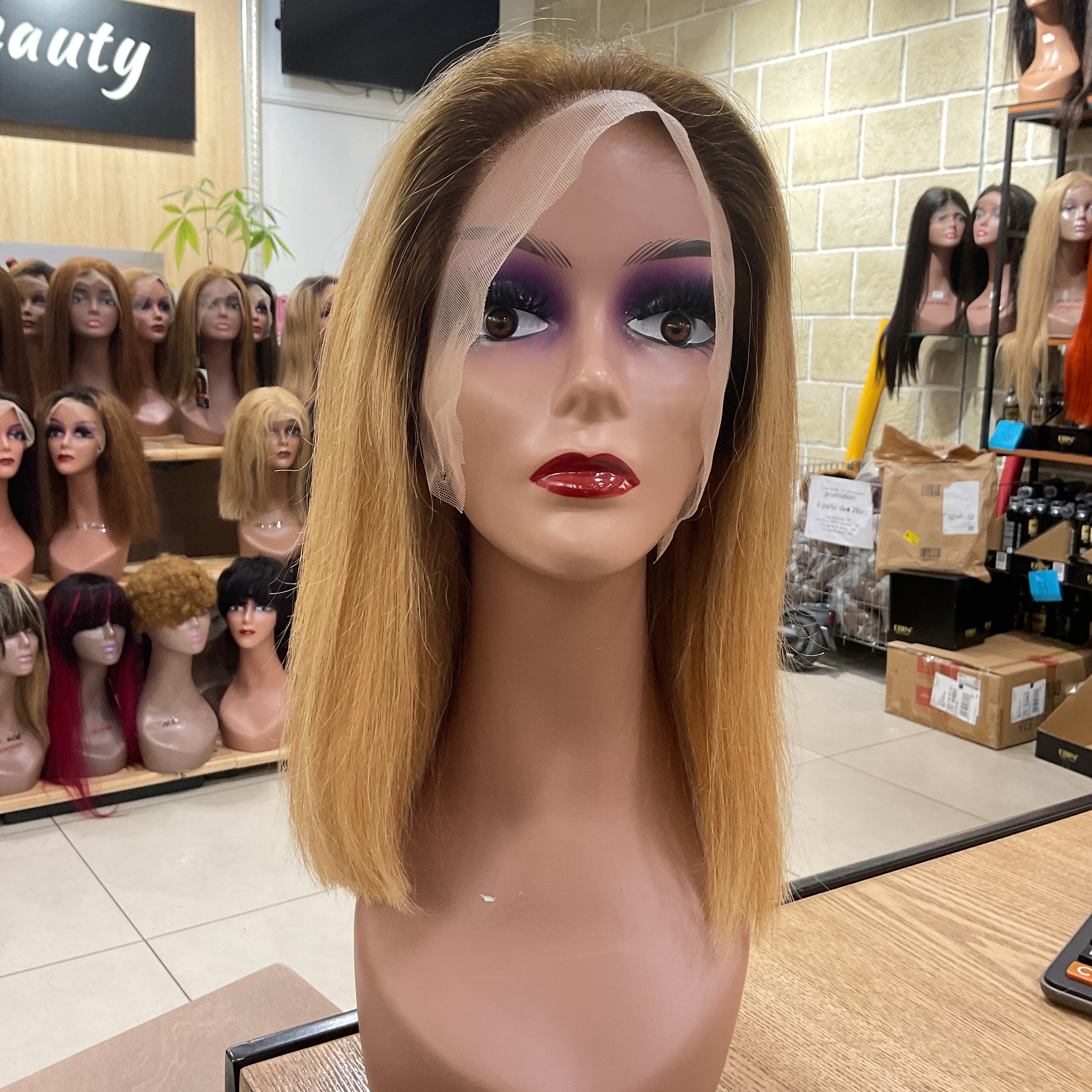 Benetress 13x4 Promo Bob Wig Remy Hair 12 Inch