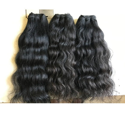 Benetress Natural Black Double Drawn Indian Hair Bundles