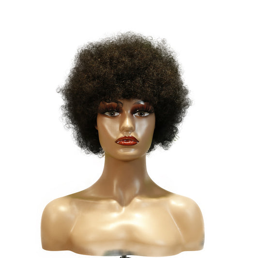 Benetress Machine-Made Black Wig Remy Hair 2301