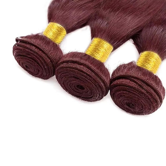 Benetress Remy Hair 99j Straight Bundles Brazilian weaving