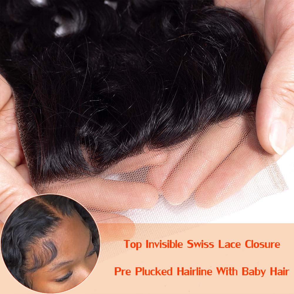 Benetress Remy Hair 4x4 Jerry Curly Closure