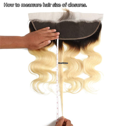 Benetress Remy Hair 4x4 Straight Closure 1b613