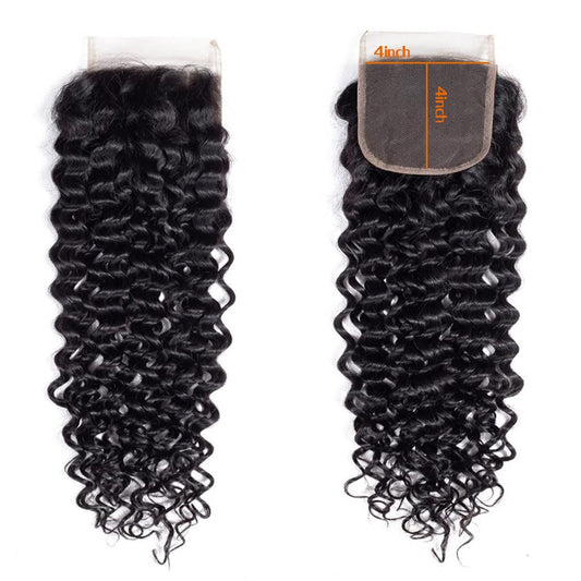 Benetress Remy Hair 4x4 Jerry Curly Closure