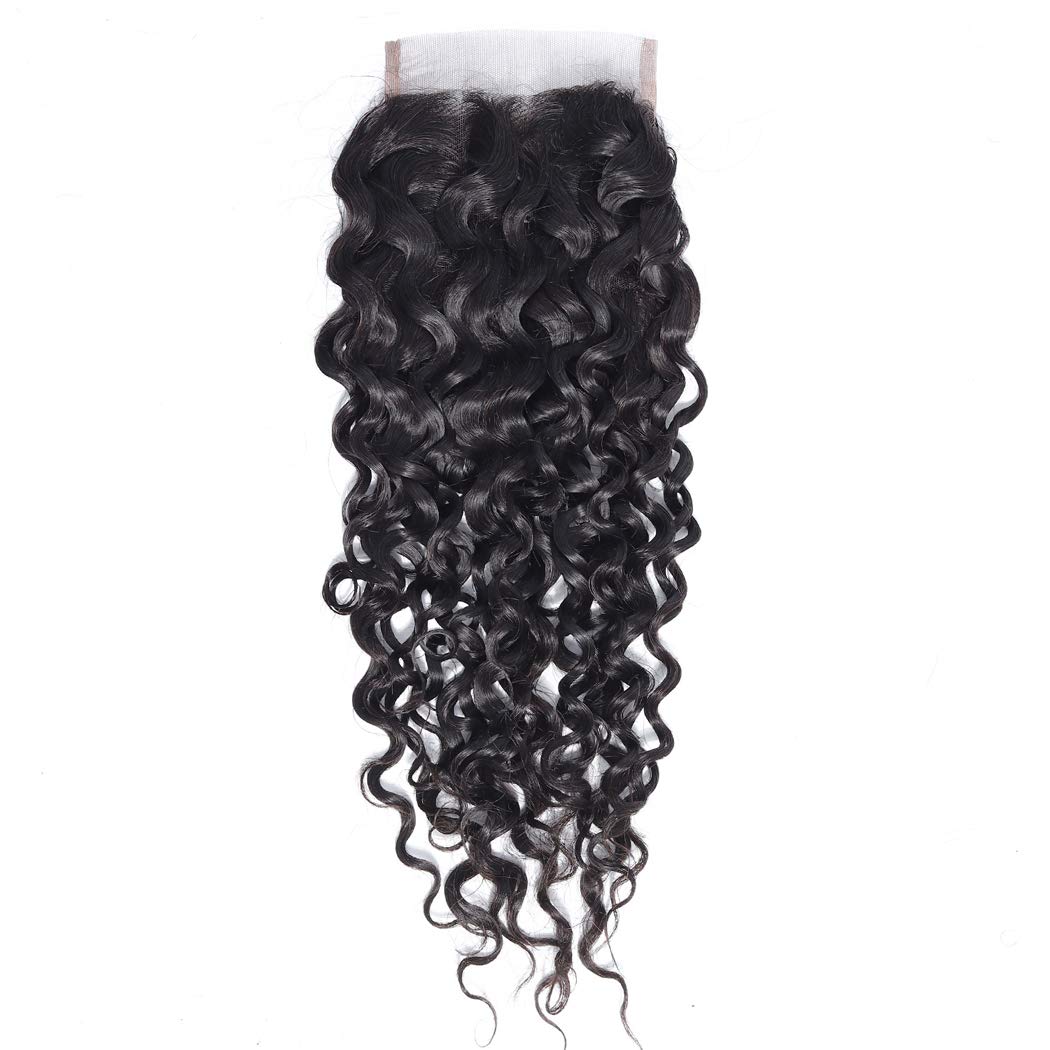 Benetress Remy Hair 4x4 Water Wave Closure