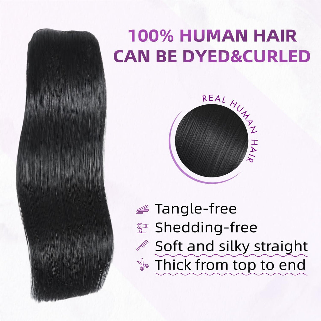Benetress Asian Raw Hair Black Straight Hair Extensions