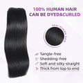 Benetress Asian Raw Hair Black Straight Hair Extensions