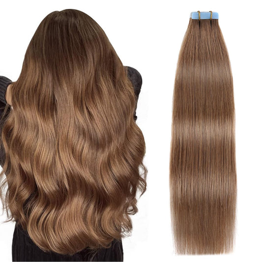 Benetress Asian Raw Hair #6 Straight Tape In Hair Extensions