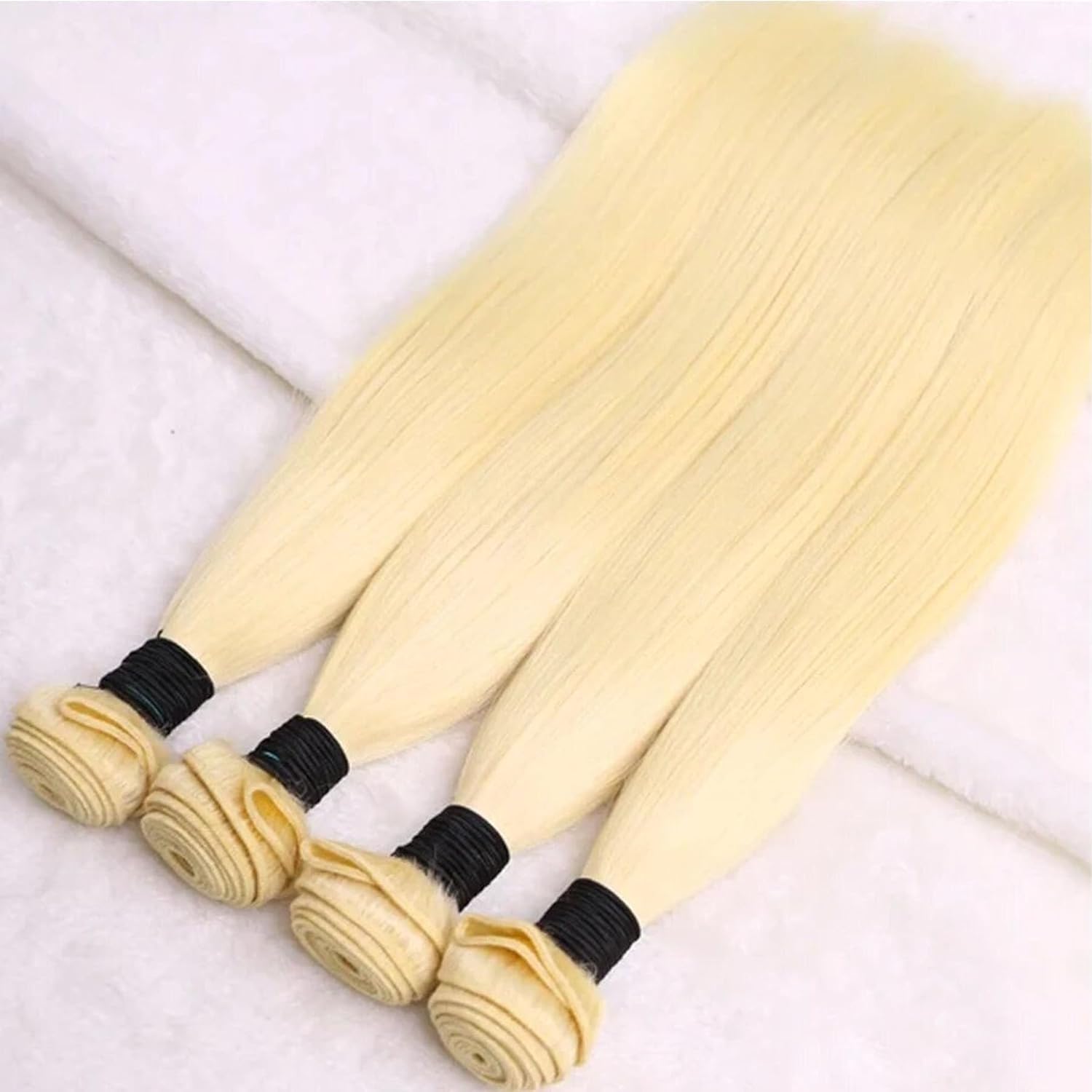 Asian Raw Hair Bundles – Straight – #613 Blonde