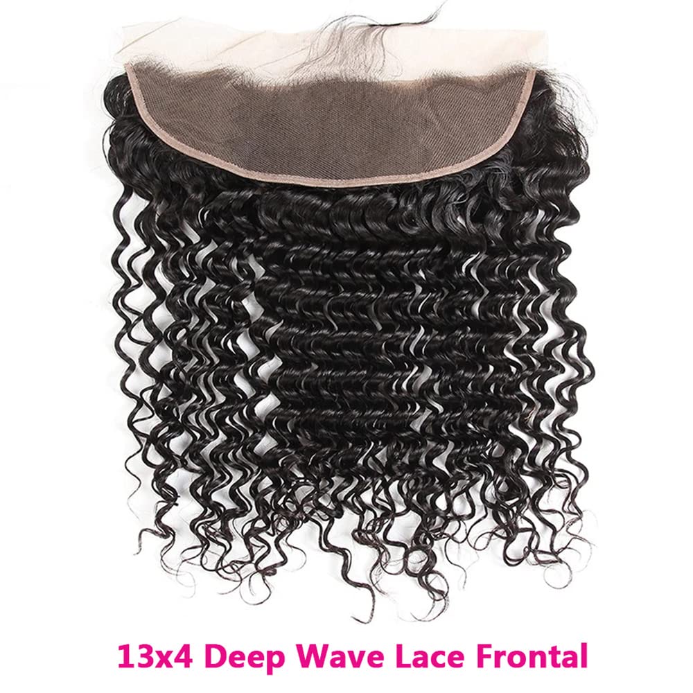 Benetress Remy Hair 13x4 Deep Wave Frontal