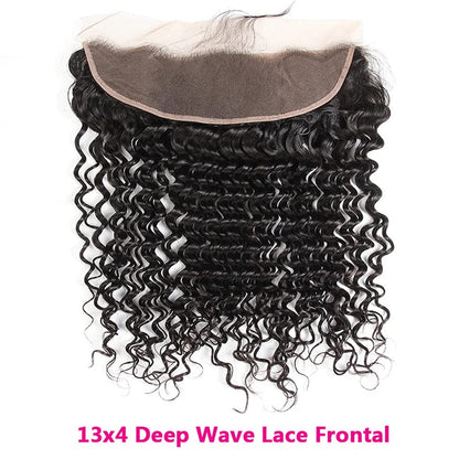 Benetress Remy Hair 13x4 Deep Wave Frontal