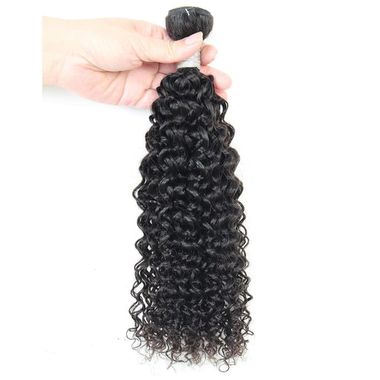 Benetress Remy Hair Black Jerry Curly Bundles Brazilian weaving