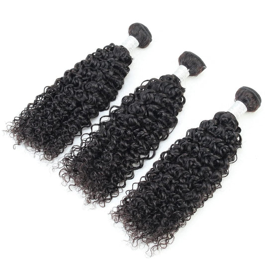 Benetress Remy Hair Black Jerry Curly Bundles Brazilian weaving