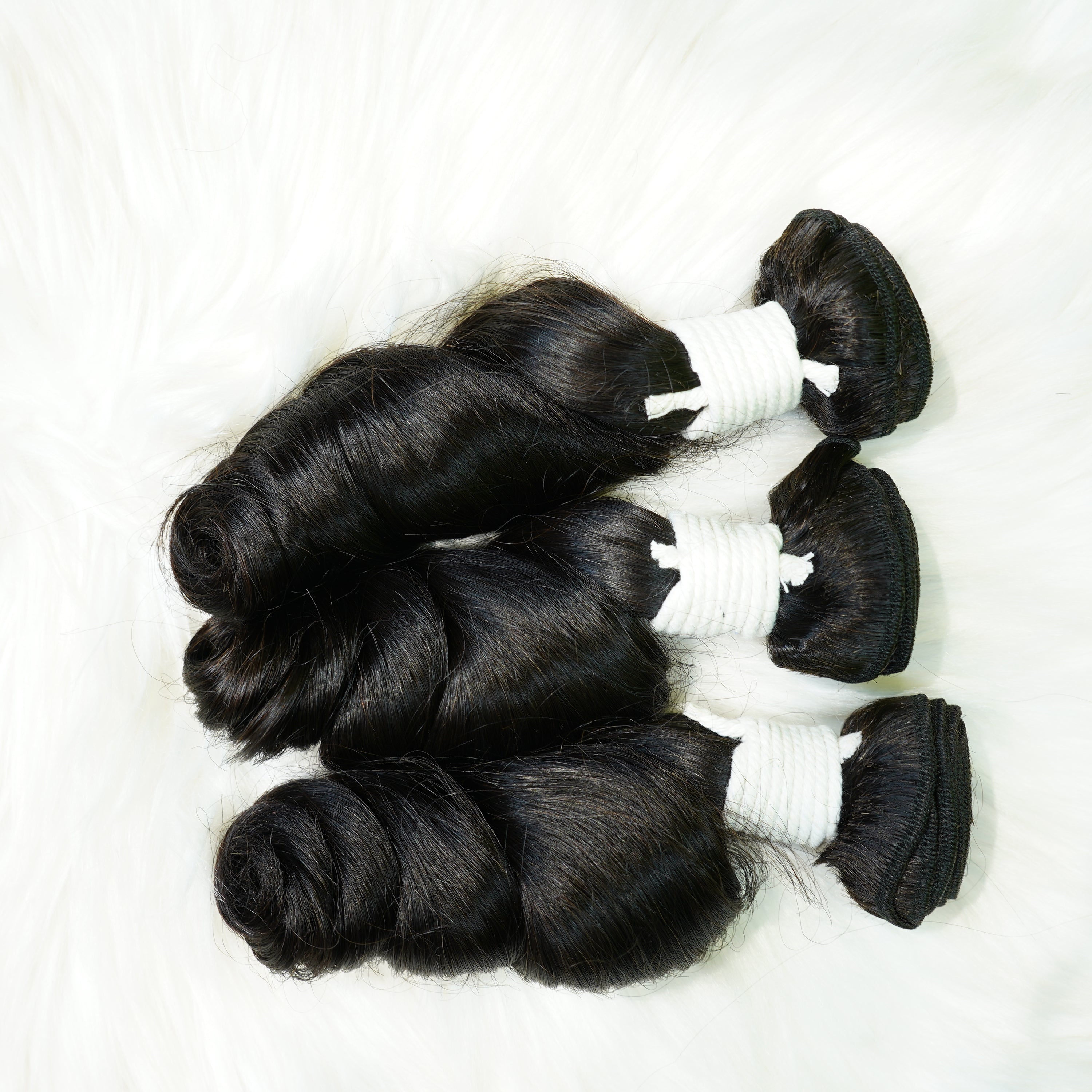 Benetress Remy Hair Black Loose Wave Bundles Brazilian weaving