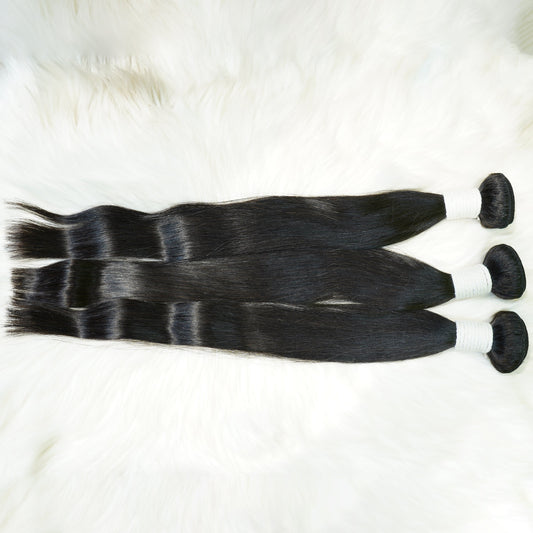 Benetress Remy Hair Black Straight Bundles Brazilian weaving