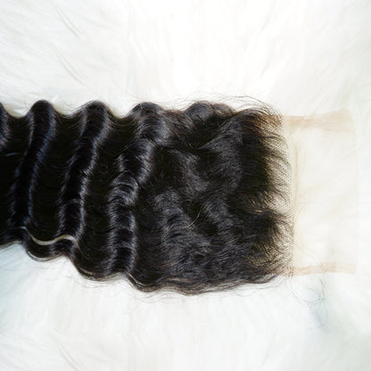 Benetress Remy Hair 4x4 Deep Wave Closure
