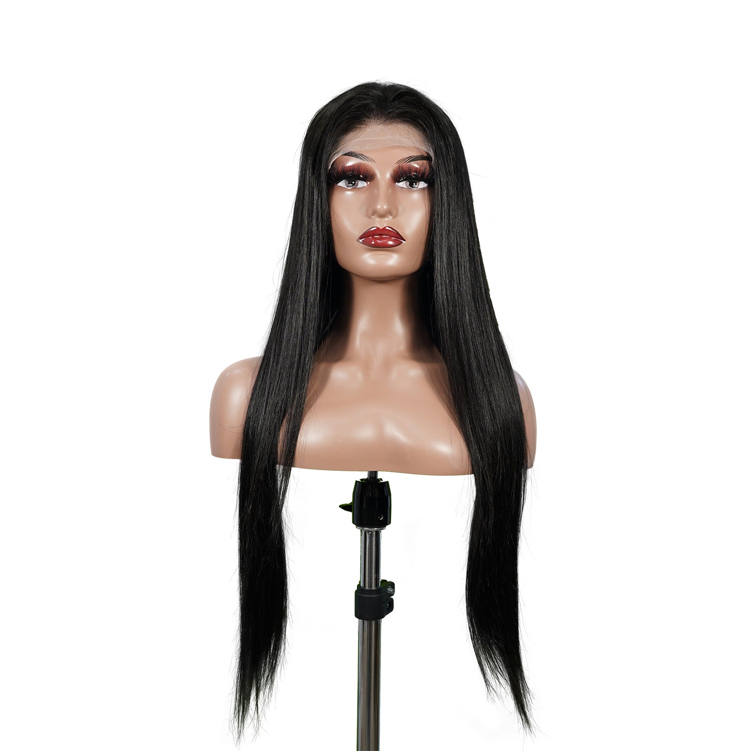 Benetress Natural Black Remy Hair 6x7 Lace Closure Straight Human Hair Wig