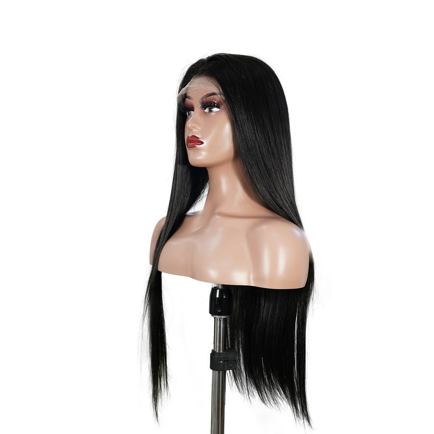 Benetress Natural Black Remy Hair 6x7 Lace Closure Straight Human Hair Wig