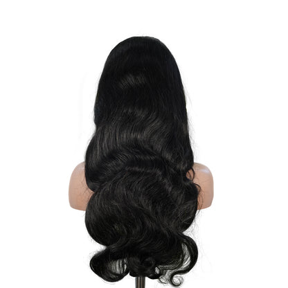 Benetress Natural Black Remy Hair 6x7 Lace Closure Body Wave Human Hair Wig