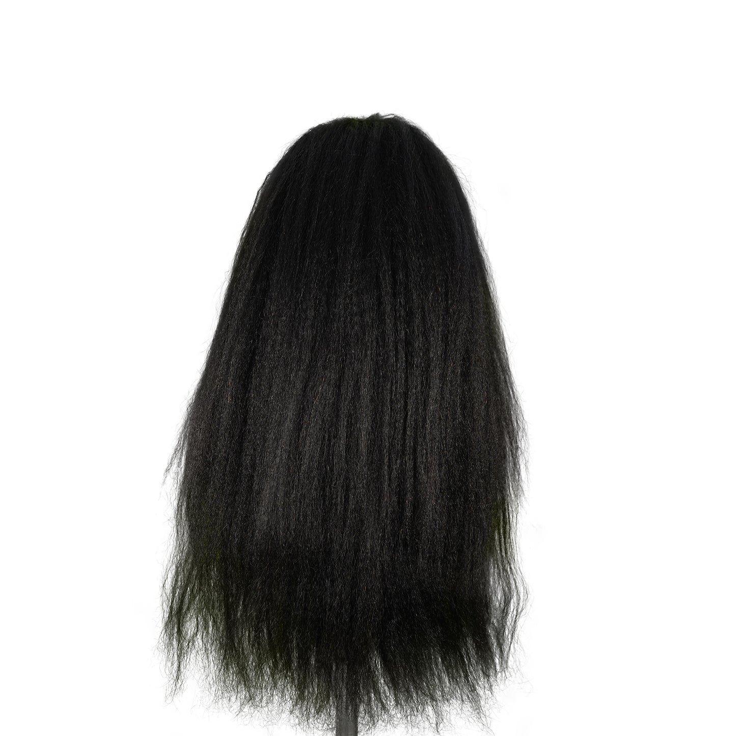 Benetress Natural Black Remy Hair 6x7 Lace Closure Yaki Straight Human Hair Wig