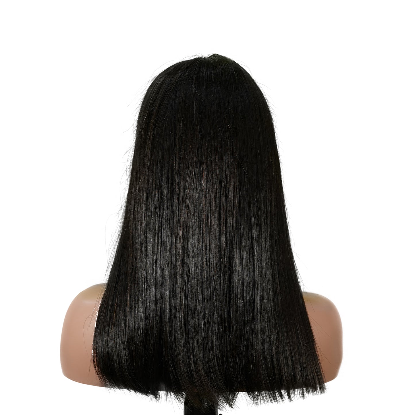 Benetress Natural Black Asian Raw Hair 2x6 HD Lace Closure Straight Bob Human Hair Wig