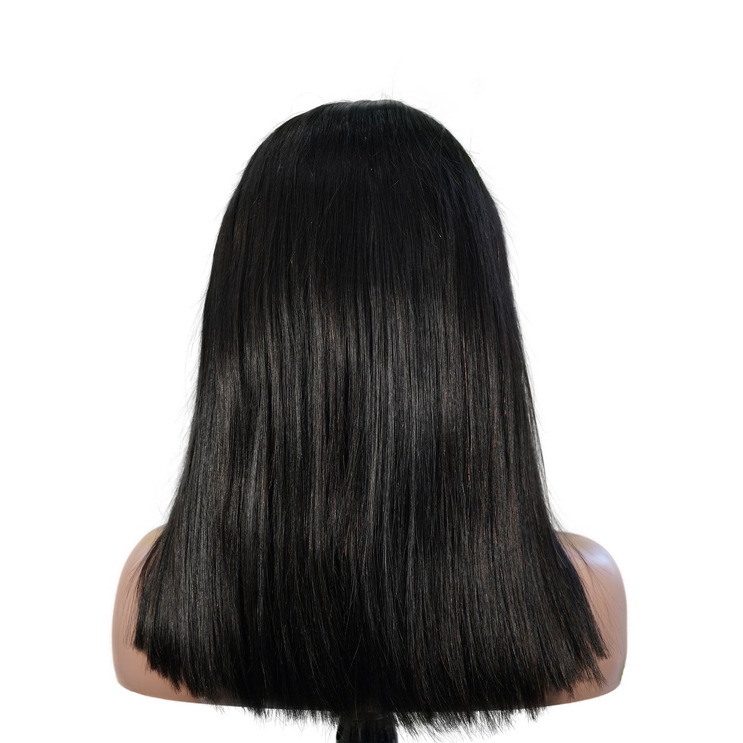 Benetress Natural Black Asian Raw Hair 5x5 HD Lace Closure Straight Bob Human Hair Wig