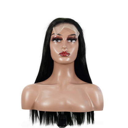 Benetress Natural Black Remy Hair 5x5 Lace Closure Straight Human Hair Wig