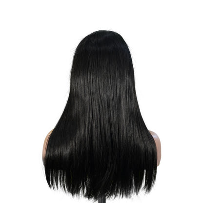 Benetress Natural Black Remy Hair 5x5 Lace Closure Straight Human Hair Wig